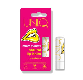 UNI.Q Mmm Yummy naturalny balsam do ust Truskawka 5g