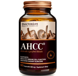 Doctor Life AHCC ekstrakt z grzybni Shiitake 630mg suplement diety 60 kapsułek