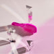 Tangle Teezer The Mini Ultimate Detangler mała szczotka do włosów Barbie Dopamine Pink