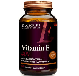 Doctor Life Vitamin E-400 268mg suplement diety 60 kapsułek