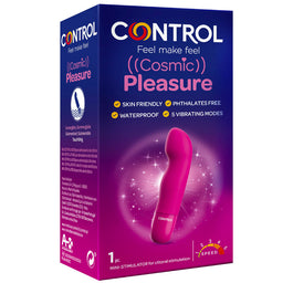 Control Cosmic Pleasure mini stymulator o lekko zakrzywionym kształcie