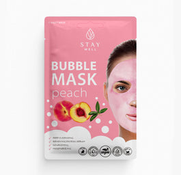 Stay Well Deep Cleansing Bubble Mask głęboko oczyszczająca maska bąbelkowa do twarzy Peach 20g