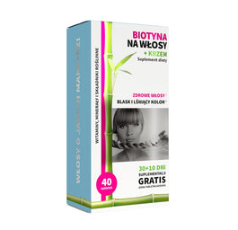 Noble Health Biotyna na włosy + krzem suplement diety 40 tabletek