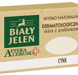 Biały Jeleń Apteka Alergika mydło naturalne dermatologiczne do skóry z problemami Cynk 125g