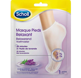 Scholl Relaxing Foot Mask maska do stóp z lawendą 1 para