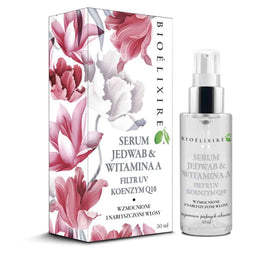 BIOELIXIRE Jedwab & Witamina A wzmacniające serum do włosów wzbogacone o filtr UV i koenzym Q10 50ml