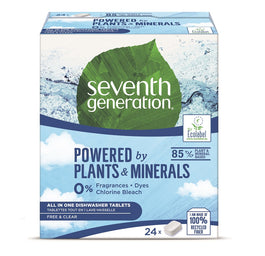 Seventh Generation Powered By Plants All In One Dishwasher Tablets tabletki do zmywarki Free & Clear 24szt