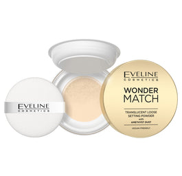 Eveline Cosmetics Wonder Match puder utrwalający z ametystowym pyłkiem 6g