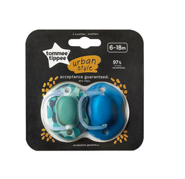 Tommee Tippee Urban smoczek uspokajający 6-18m Boy 2szt