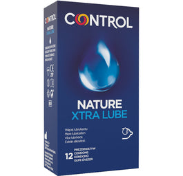 Control Nature Xtra Lube dodatkowo nawilżane ergonomiczne prezerwatywy z naturalnego lateksu 12szt.