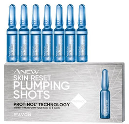 Avon Anew Skin Reset Plumping Shots odmładzająca kuracja do twarzy w ampułkach 7x1.3ml