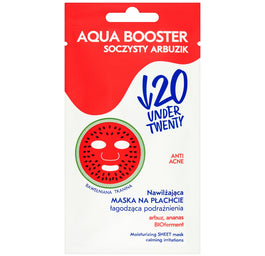 Under Twenty Anti Acne Aqua Booster nawilżająca maska na płachcie łagodząca podrażnienia