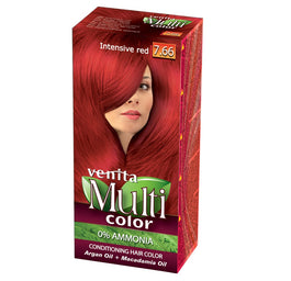 Venita MultiColor pielęgnacyjna farba do włosów 7.66 Intensywna Czerwień