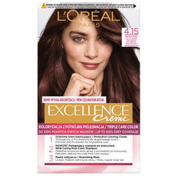 L'Oreal Paris Excellence Creme farba do włosów 4.15 Mroźny Brąz