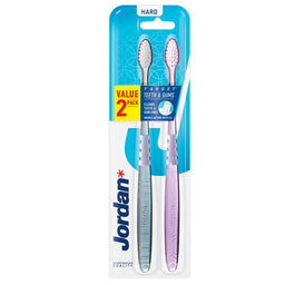 Jordan Target Teeth & Gums szczoteczka do zębów Twarda 2szt.