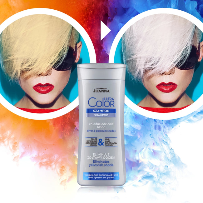 Joanna Ultra Color System szampon nadający platynowy odcień do włosów blond i rozjaśnianych 200ml