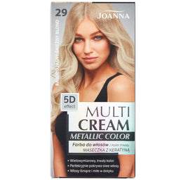 Joanna Multi Cream Metallic Color farba do włosów 29 Bardzo Jasny Śnieżny Blond