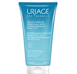 URIAGE Refreshing Make-Up Removing Jelly odświeżający żel do demakijażu z ekstraktem z organicznej szarotki alpejskiej 150ml