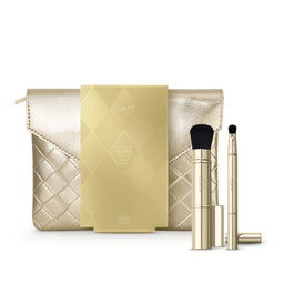 KIKO Milano Unmissable Brushes Gift Set zestaw pędzel z podwójną końcówką do twarzy + pędzel z podwójną końcówką do oczu