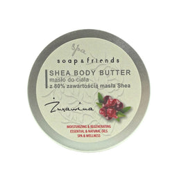 Soap&Friends Shea Butter 80% masło do ciała Żurawina 50ml