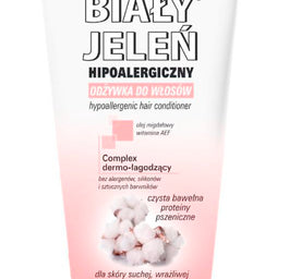 Biały Jeleń Hipoalergiczna odżywka do włosów suchych i zniszczonych Bawełna 200ml
