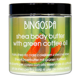 BingoSpa Masło shea do ciała z olejkiem z zielonej kawy 250g