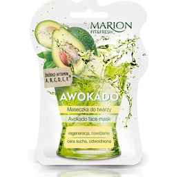 Marion Fit&Fresh Face Mask maseczka do twarzy regeneracja i nawilżenie Awokado 7.5ml