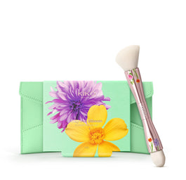 KIKO Milano Days In Bloom Flowery Brush Set zestaw wielofunkcyjny pędzel 4w1 i etui