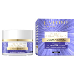 Eveline Cosmetics Retinol&Niacynamid ultrabogaty krem silnie rewitalizujący na noc 50+ 50ml