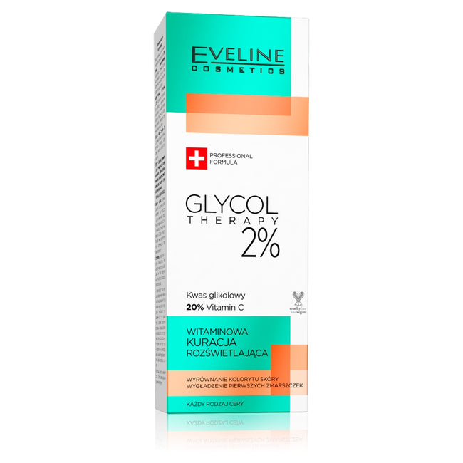 Eveline Cosmetics Glycol Therapy witaminowa kuracja rozświetlająca 2% 18ml