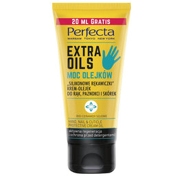 Perfecta Extra Oils "Silikonowe rękawiczki" krem-olejek do rąk paznokci i skórek 80ml