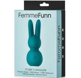 FemmeFunn Stubby 2 Massager mini wibrator punktu G + masażer typu króliczek Turqouise