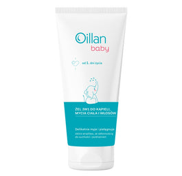 Oillan Baby żel 3w1 do kąpieli mycia ciała i włosów 200ml
