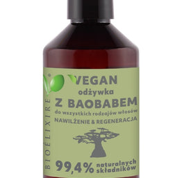 BIOELIXIRE Vegan odżywka intensywnie nawilżająca Baobab 300ml