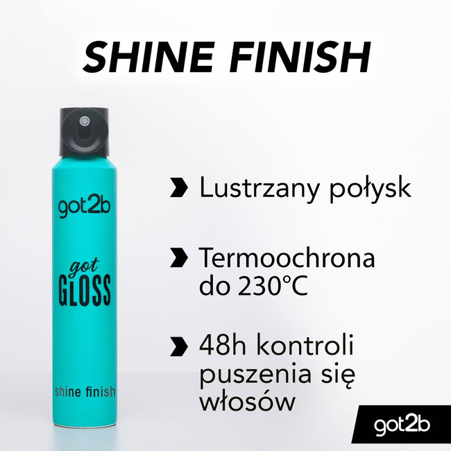 Got2B Got Gloss Shine Finish nabłyszczający spray do wykończenia fryzury 200ml