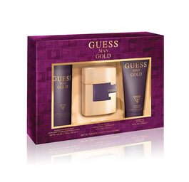 Guess Gold Man zestaw woda toaletowa spray 75ml + żel pod prysznic 200ml + dezodorant w spray'u 226ml