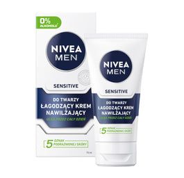 Nivea Men Sensitive łagodzący krem nawilżający do twarzy 75ml