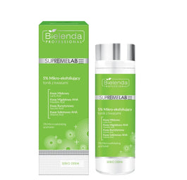 Bielenda Professional SupremeLab Sebio Derm 5% mikro-eksfoliujący tonik z kwasami 200ml