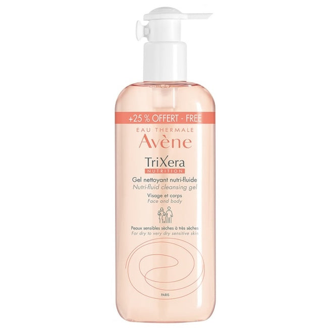 Avene TriXera Nutrition Nutri-Fluid Cleansing Gel żel oczyszczający 500ml