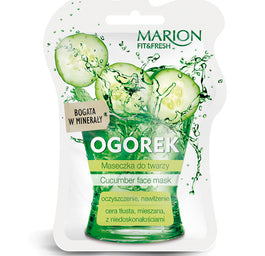 Marion Fit&Fresh Face Mask maseczka do twarzy oczyszczenie i nawilżenie Ogórek 7.5ml