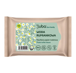 Luba Eco Family nawilżany papier toaletowy z Wodą Rumiankową 50szt.