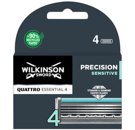 Wilkinson Quattro Essential 4 Precision Sensitive zapasowe ostrza do maszynki do golenia 4szt