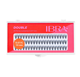 Ibra Kępki sztucznych rzęs Double Knot-Free 20 D-10mm 60szt