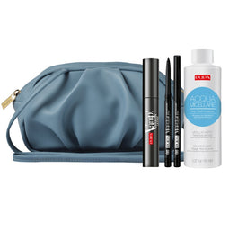 Pupa Milano Explosive zestaw tusz do rzęs 12ml + kredka do oczu + płyn micelarny 150ml + torebka