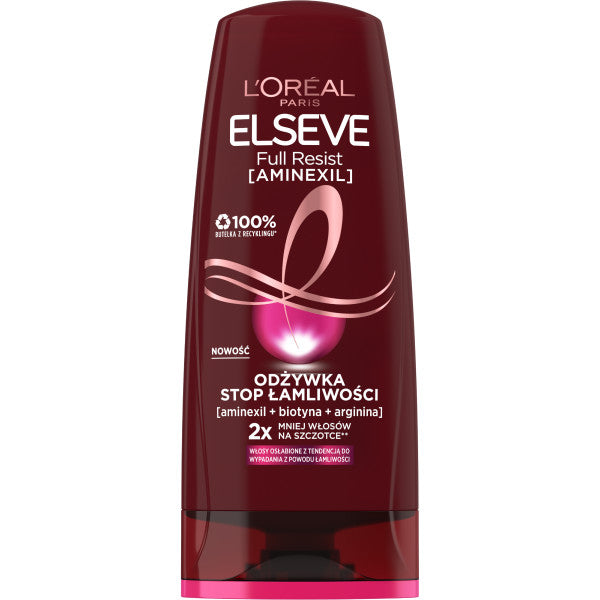 L'Oreal Paris Elseve Full Resist odżywka "Stop Łamliwości" do włosów osłabionych z tendencją do wypadania z powodu łamliwości 200ml