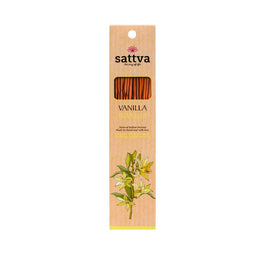 Sattva Natural Indian Incense naturalne indyjskie kadzidełko Wanilia 15szt