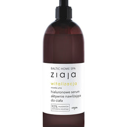 Ziaja Baltic Home Spa Witalizacja hialuronowe serum aktywnie nawilżające do ciała Morela Ume 400ml
