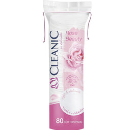 CLEANIC Rose Beauty płatki kosmetyczne okrągłe 80szt.