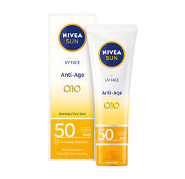 Nivea Sun UV Face Anti-Age Q10 przeciwzmarszczkowy krem do twarzy SPF50 50ml