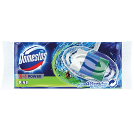 Domestos 3in1 Power kostka toaletowa zapas Pine 40g